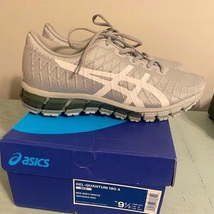 Mens Asic GEL-QUANTUM 180 4 mid grey/white- size 9.5, worn once